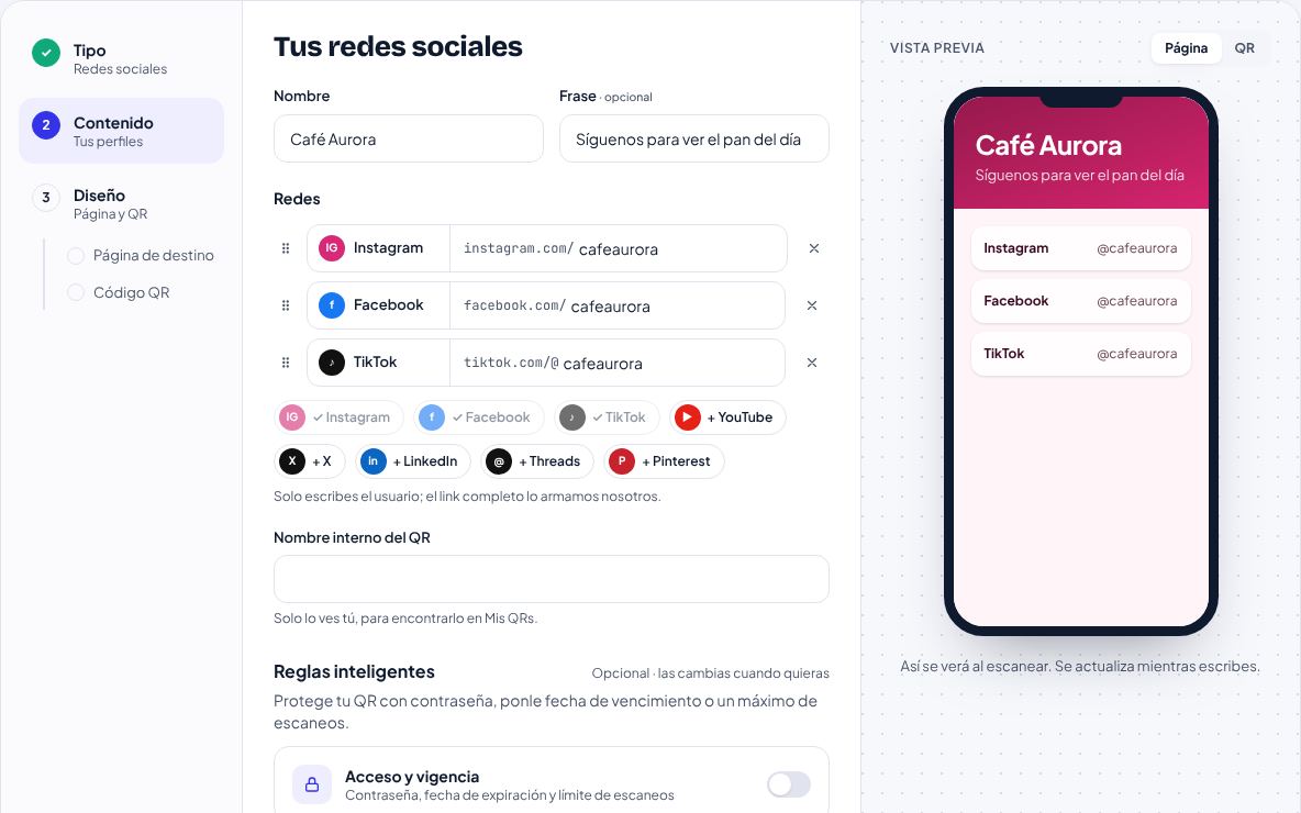 Paso 2: Escribe tus usuarios